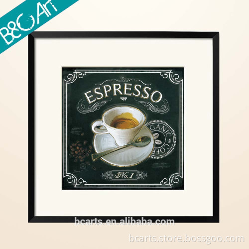 ZS(2875-E) Coffee shop decoration oil painting coffee